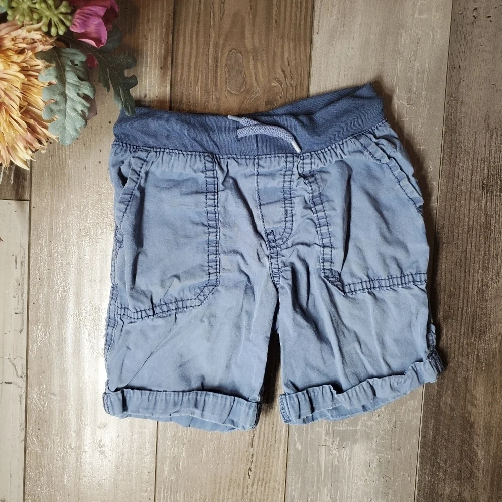 OSHKOSH B'GOSH Boys' Pull-on Shorts Blue Size 3T Toddler Boy EUC